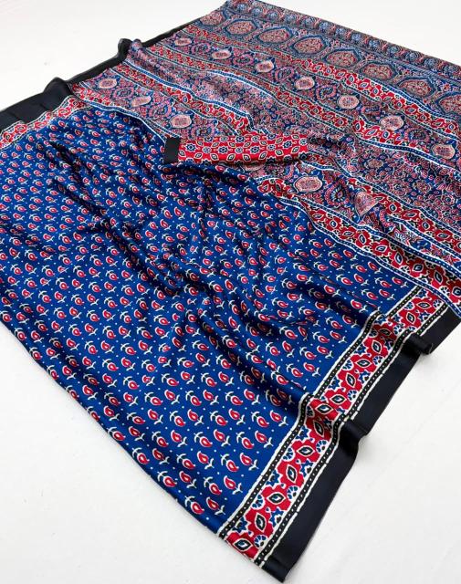 Rajtex Pure Ajrakh 037 Cheap saree wholesaler in Hyderabad